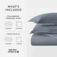 thumbnail image 3 of Ultra Soft & Breathable - Duvet Cover Set - Full/Queen Stone Bedding by Comfort Canopy, 3 of 11