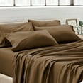 thumbnail image 2 of Bare Home Premium 1800 Ultra-Soft Double Brushed Microfiber Pillowcase Bulk Pack, King, 4 Pack, Cocoa, 2 of 5