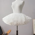 thumbnail image 5 of Womens Girls Short Tulle Skirt 1950s 6 Layer Tutus Pleated Skirts Petticoat Crinolines Hoopless Short Length Underskirt, 5 of 9