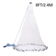 thumbnail image 2 of Pro Cast Net Fishing Mesh Saltwater Bait Drawstring Catch,6ft/8ft/12ft/16ft, 2 of 11