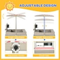 thumbnail image 4 of Outsunny Kids Sandbox with Canopy Adjustable, Wooden Sandbox Backyard Toy, 4 of 10