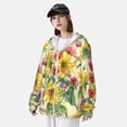 thumbnail image 3 of Balery Sunflower Cornflower Poppy Sudadera ligera de manga larga con capucha y protección solar UPF 50+ para hombre y mujer, ideal para pesca y running-X-Large, 3 of 7