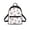 Baby Elephant Heart Pattern, variant on Corgi Dog Print Small Backpack for Shopping Work, Lightweight Practical Backpacks Polyester Top Handle Mini Backpack