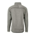thumbnail image 3 of Men's Cutter & Buck Heather Gray Chicago Bears Mainsail Sweater-Knit Big & Tall Half-Zip Pullover Jacket, 3 of 3