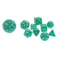 thumbnail image 3 of 10 dados multicara D4 D6 D8 D10 D12 D20 D24 D30 D60 Set Dungeons D&amp;D RPG Verde, 3 of 9