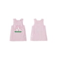 thumbnail image 2 of Toddler Baby Girls Back to School Dress Football Embroidery Sleeveless Round Neck A-Line Dress, 2 of 8