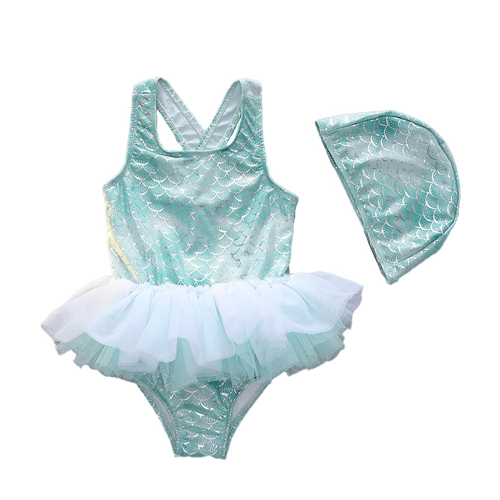 Kids Baby Girls Children Tie Dye Bikini Swimsuit Swimming Bathing Suit