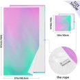 thumbnail image 3 of Multi Color Gradient Flowing Soft Cotton Towel Sets 2 Piece, 1 Bath Towel 1 Hand Towel Quick Dry Highly Absorbent Bath Towels Washcloths for Bathroom, Gym, Hotel, and Spa, 3 of 7