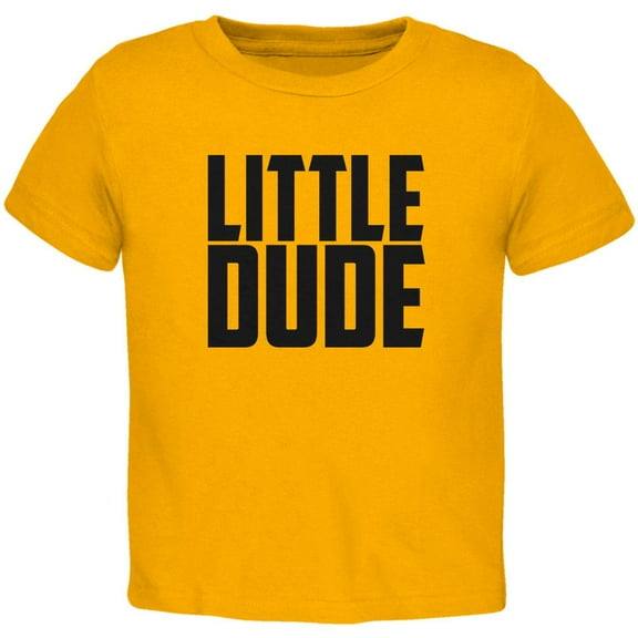 Little Dude Buddy Shirt Gold Toddler T-Shirt - 2T