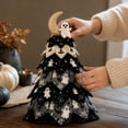thumbnail image 2 of Bsirktail Halloween Craft Kit, DIY Fabric Tree Decoration Kit, 3D Quilted Halloween Tree Craft Project for Beginners, Tabletop Home Decor DIY Project for Halloween Mantel Shelf Party Display (B), 2 of 6