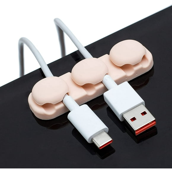 2 Pcs Cable Organizer Management Wire Clips Self Adhesive for Desk USB Charging Mouse Cable Power PC Wire Nightstand Office Home
