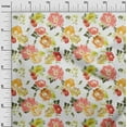 thumbnail image 3 of oneOone Cotton Poplin Yellow Fabric Floral Craft Projects Decor Fabric Printed By The Yard 42 Inch Wide-IK, 3 of 4