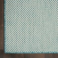 thumbnail image 5 of Nourison Courtyard 2' x 6' Ivory Aqua Modern Rug, 5 of 9