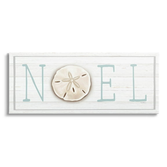 Stupell Industries Noel Holiday Sand Dollar Sign Graphic Art Gallery Wrapped Canvas Print Wall Art, Design by Elizabeth Tyndall
