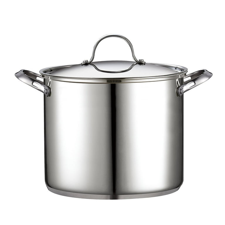 OVENTE 4.8 Quart Stovetop Stainless Steel Pasta Pot with Strainer Lid &  Locking Feature, Easy Storage and Pour Safe with Cool Touch Handles Perfect  for Cooking Noodle Veggie or Sauce, Silver CW15131S 
