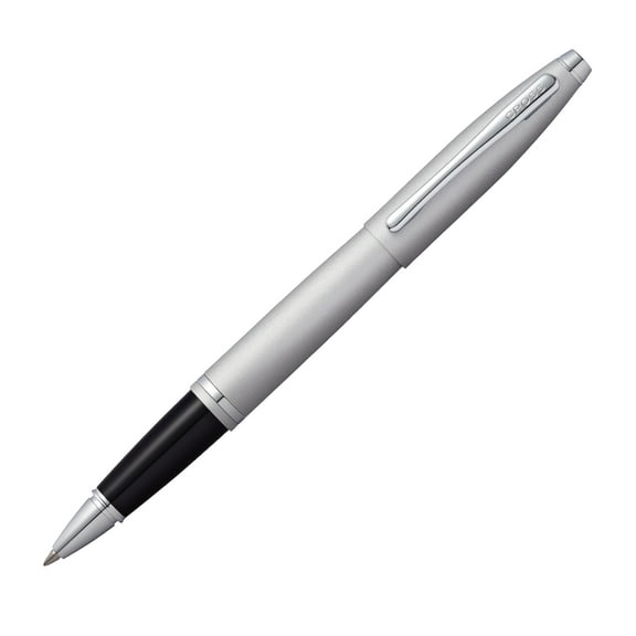 Cross Calais Refillable Gel Ink Rollerball Pen, Medium Rollerball, Includes Premium Gift Box - Satin Chrome