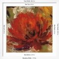 thumbnail image 5 of Art.com Fiery Dahlias II Crop Art Print by Silvia Vassileva, White Frame Wall Art, 38" x 38", 5 of 5