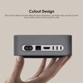thumbnail image 4 of ZOUSSIQI Cover Case for Mac Mini M4/M4 Pro 2024, Silicone Protective Sleeve Dustproof Protector for Mini M4 Desktop Computer, Dustproof Anti-Scratch Protective Case CA919-65854, 4 of 6