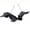 B 1Pcs, variant on Tuscom 1Pcs Halloween Hanging Bat Decor – Realistic Simulation Flying Bat Pendant, Black Plastic Spooky Prop for Wall Ceiling Tree Porch & , Indoor/Outdoor