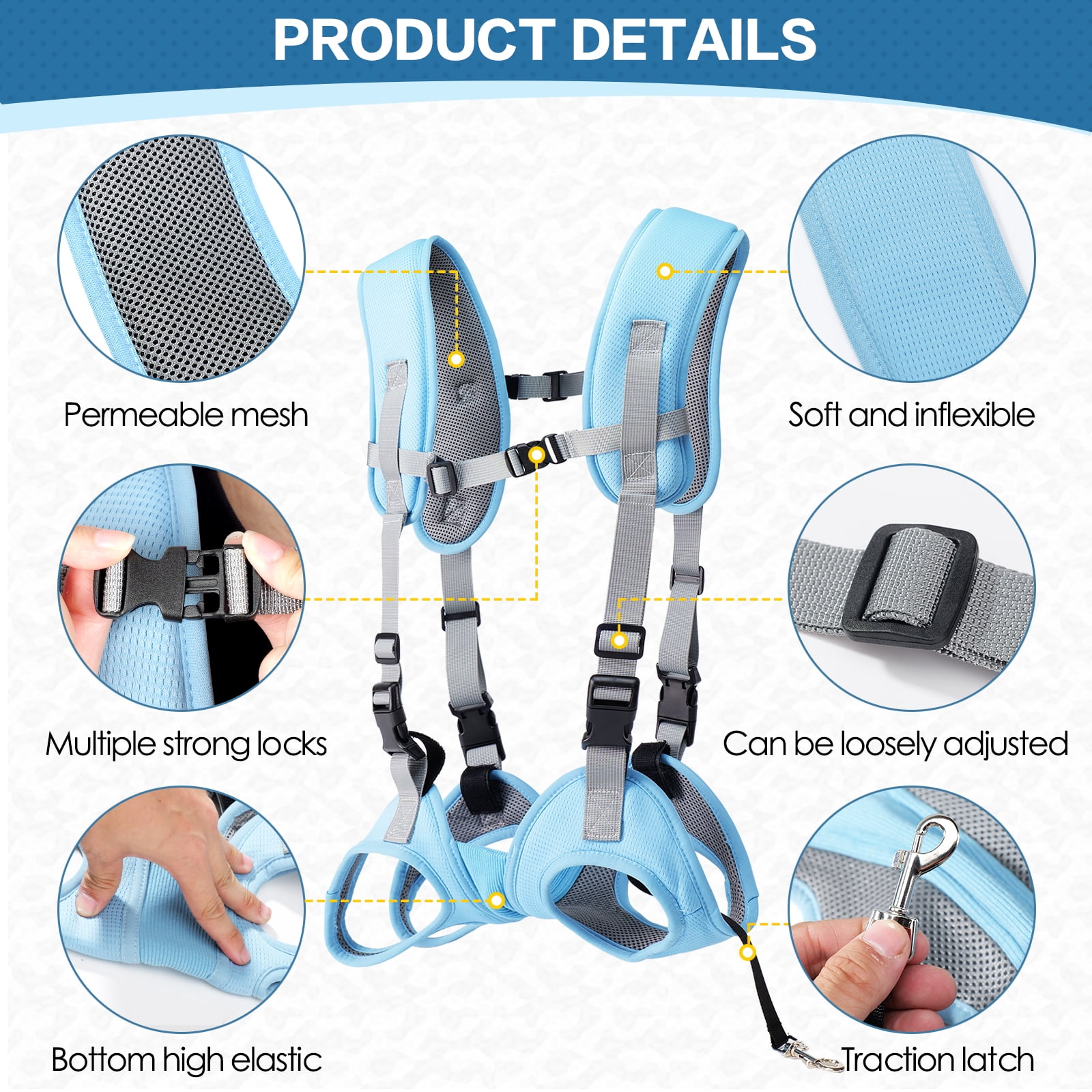 Pet Carrier Backpack - Breathable & Adjustable Design for Small Medium Dogs, Suitable for Outdoors
