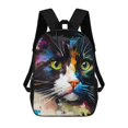 thumbnail image 1 of Cute Cat Backpack Set Backpack Set 17 Inch with Lunch Bag Pencil Bag School Bag, 1 of 2