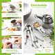 thumbnail image 3 of Stainless Steel Measuring Cups and Spoons Set of 14 with Leveler, Nesting Kitchen Metal Measuring Cups and Spoons Set for Dry and Liquid Ingredients, Perfect for Cooking & Baking, 3 of 5