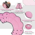 thumbnail image 4 of ROZKITCH Dog Cone Adjustable Soft Dog Cone Collar E Collar for Small Medium Large Dogs After Surgery Pink S, 4 of 9