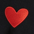 thumbnail image 5 of Boys Hoodies Hooded Heart Pattern Print Girls Kids Pullover Sweatshirt with Pockets(15Y 14-15 Years,Black), 5 of 5