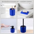 thumbnail image 6 of Concrete Cement Bathroom Accessories, 4-Piece Set, Blue, 6 of 6