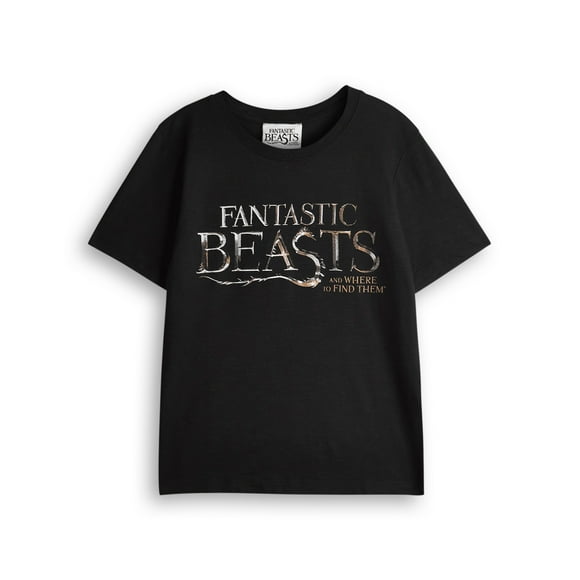 Fantastic Beasts And Where To Find Them Boys Black Short Sleeved T-Shirt