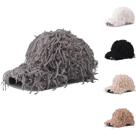 RYDCOT Winter Baseball Cap for Men Lamb Wool Solid Color Warm Baseball Hat for Outdoor Travel