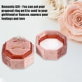 thumbnail image 3 of Unique Bargains Velvet Ring Box 2 Slots Double Ring Display Holder for Wedding Ceremony Proposal Coffee Color, 3 of 7