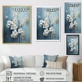 thumbnail image 4 of Designart "Simplistic Beige And Gold Orchids I" Orchids Floater Framed Wall Art Prints, 4 of 5