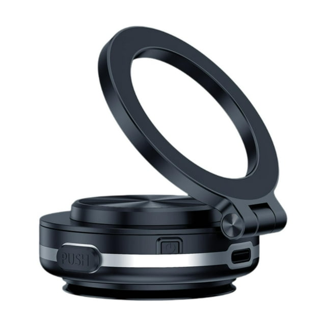 Soporte universal para teléfono de coche, giratorio 360 degree, de aleación de aluminio. Negro