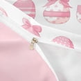 thumbnail image 4 of Erosebridal Kawaii Easter Eggs Kids Twin Bedding,Pink Bowknot Cute Bows Duvet Cover Set For Bowtie Girls ,Reversible Pink 2 Pieces,No Comforter, 4 of 6