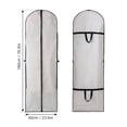 thumbnail image 3 of Yeacher 2 Pcs Housse de Robe de Mariée Robe Vêtement Vêtements Sac de Rangement Pliable Anti-Humidité Antipoussière Lavable, 3 of 8