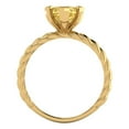 thumbnail image 4 of Clara Pucci 14K Yellow Gold 2ct Yellow Solitaire Ring for Women, 4 of 8