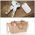 thumbnail image 6 of Uxcell Aluminum Blank Tags with 2 holes Metal Stamping Blanks Pet ID Label with Key Rings Gold 20Pcs, 6 of 6