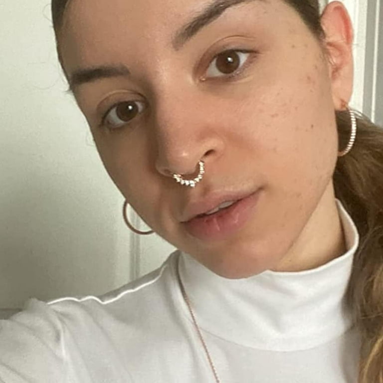Fake Nose Ring Fake Septum Fake Nose Rings Faux Nose Rings for Women Fake Nose Piercing Clip
