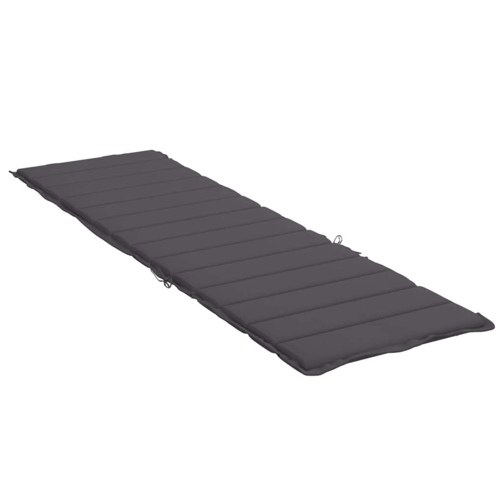 vidaXL Sun Lounger Cushion Anthracite Oxford fabric (100% polyester)
