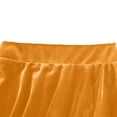 thumbnail image 3 of Girls Velvet Skirt Stretch High Waist Pleated Skirts Casual Comfy Skater Mini Dress 5-15 Years, 3 of 6