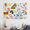 thumbnail image 2 of Easygdp Insects and Flowers Tapestry Wall Hanging, Wall Tapestries for Bedroom Aesthetic Living Room Office Decor 60x40in, 2 of 8