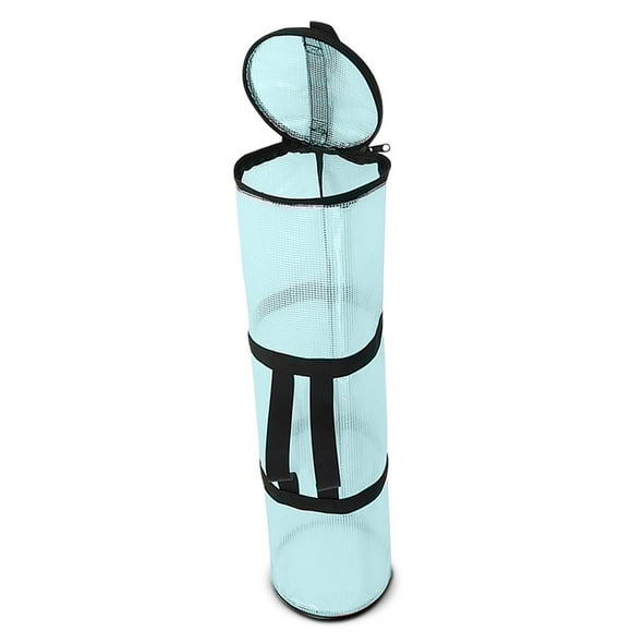 Christmas Gift Wrapping Paper Bag Wrap Organizer Container Waterproof Ribbons Holder Heavy Duty Organization Fireplace Blue 80cm