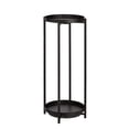 thumbnail image 1 of Soporte redondo para plantas de metal de varios niveles, color negro, 1 of 4