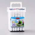 thumbnail image 2 of Amdohai 36 Colors Art Markers Set Dual Heads Broad Fine Point Alcohol Based Marker Pens with, 2 of 8