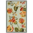 thumbnail image 4 of SAFAVIEH Chelsea Hayleigh Floral Wool Area Rug, Light Blue, 5'6" x 5'6" Round, 4 of 8