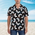 thumbnail image 2 of Honeii Game Print Men’s Hawaiian Shirt,Classic Button-Down Short Sleeve Shirt, for Beach, Vacation, and Outdoor Activities,3X-Large, 2 of 7