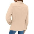thumbnail image 4 of Haite Women Long Sleeve Plain Coat Daily Wear Shawl Neck Business Jackets Formal Solid Color Blazers, 4 of 4