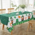 thumbnail image 2 of St Patricks Table Cloth Rectangle Table 60x84 Inch,Washable Spring Tablecloth,Green Gnome Waterproof Table Cloths for Party Festive Celebration Kitchen Dinner Outdoor, 2 of 6