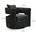 thumbnail image 3 of TOV Furniture Kennedy Black Swivel Chair, 3 of 8